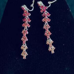 INC Clip On Earrings  3” cascade